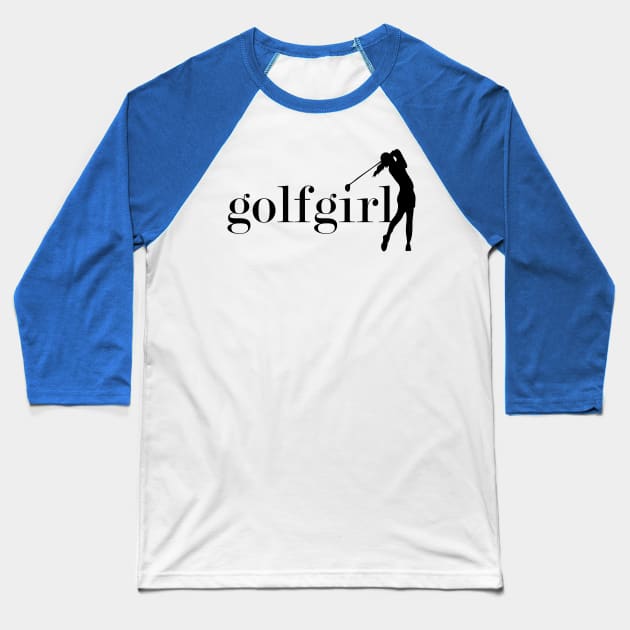 golf girl Baseball T-Shirt by yogacows